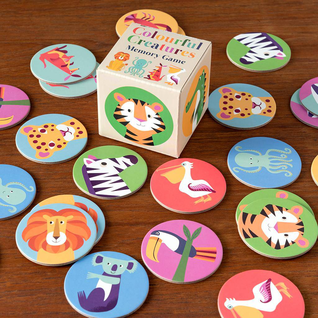 Colourful Creatures Memory Game (24 Pieces) - NSPCC Shop