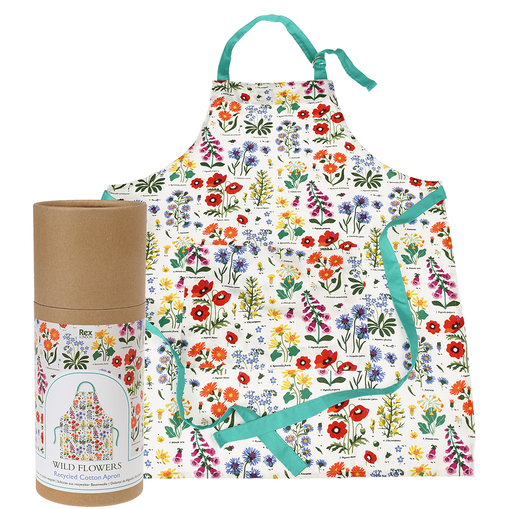 Wild Flowers Recycled Cotton Apron - NSPCC Shop