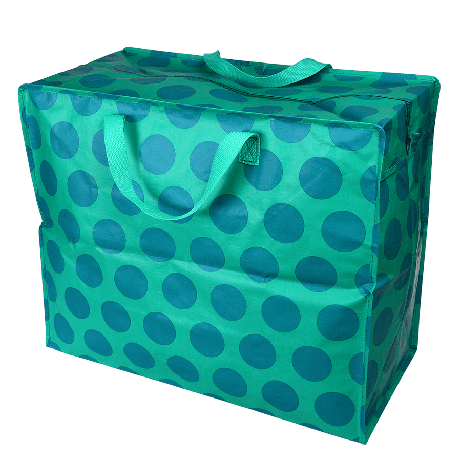 Blue On Turquoise Spotlight Recycled Plastic Jumbo Storage Bag | NSPCC Shop