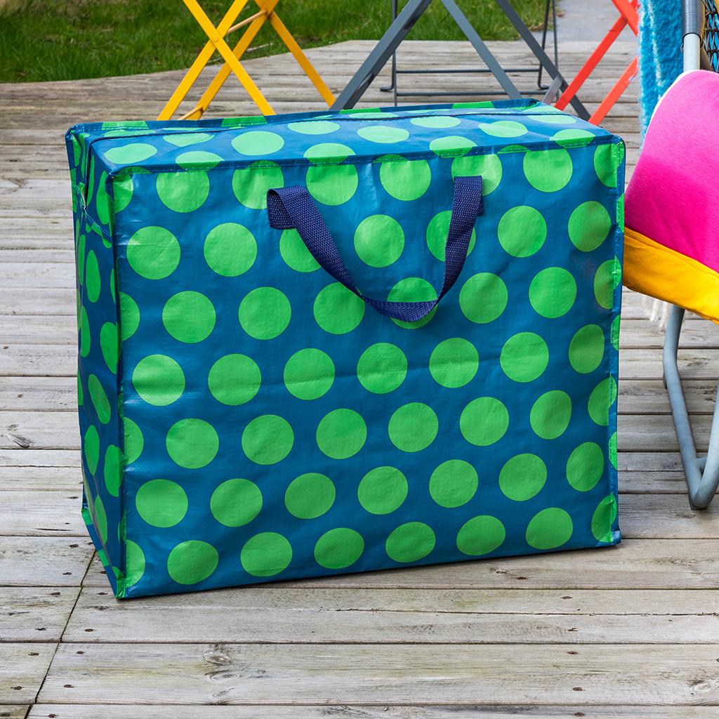 Green On Blue Spotlight Recycled Plastic Jumbo Storage Bag - NSPCC Shop