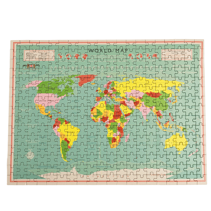 World Map 300 Piece Jigsaw Puzzle - NSPCC Shop