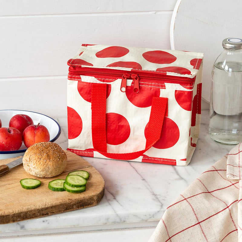 Red On White Recycled Plastic Spotlight Lunch Bag - NSPCC Shop