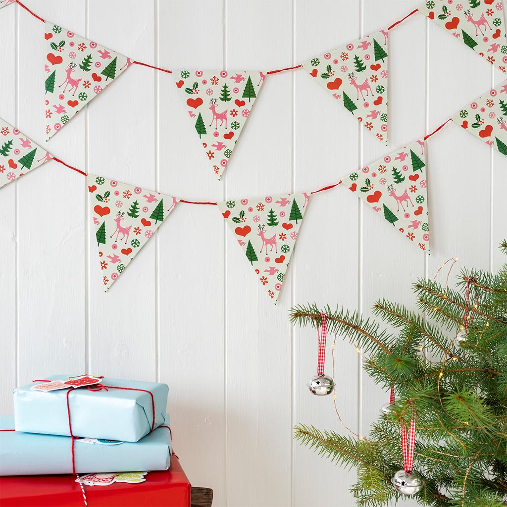 1950's Christmas Paper Bunting - NSPCC Shop