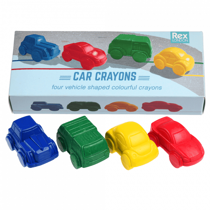 Road Trip Car Crayons (Set Of 4) - NSPCC Shop