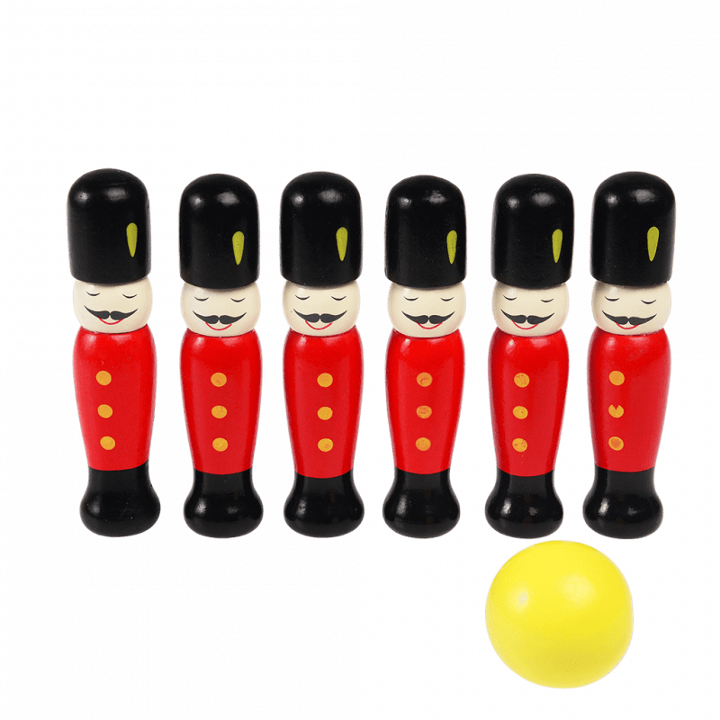Wooden hot sale soldier skittles