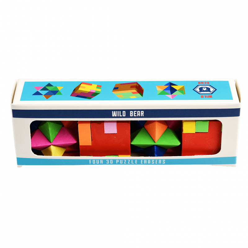 Wild Bear 3D Puzzle Erasers (Set Of 4) - NSPCC Shop
