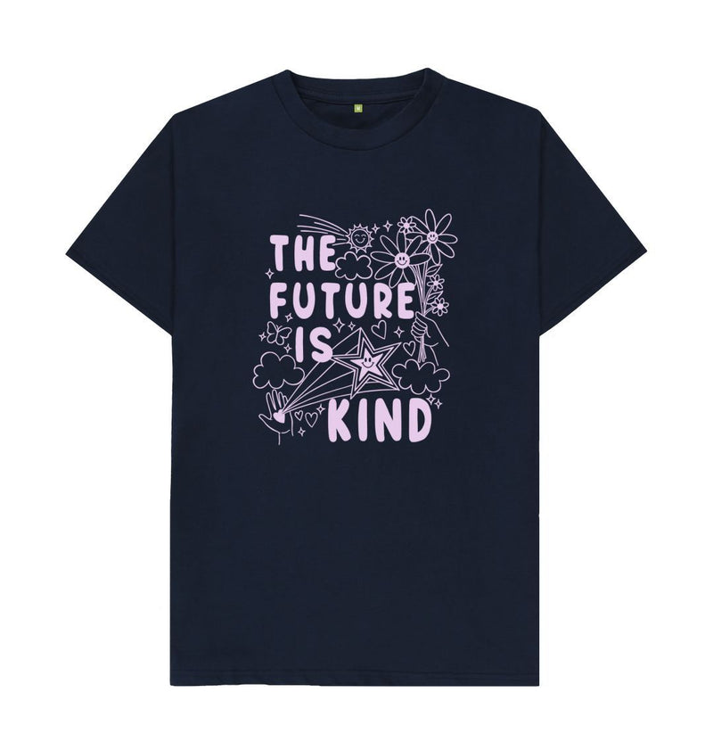 Navy Blue The Future Is Kind Unisex T-shirt