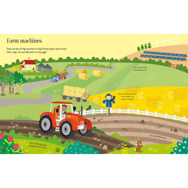 First Sticker Book Farm inside