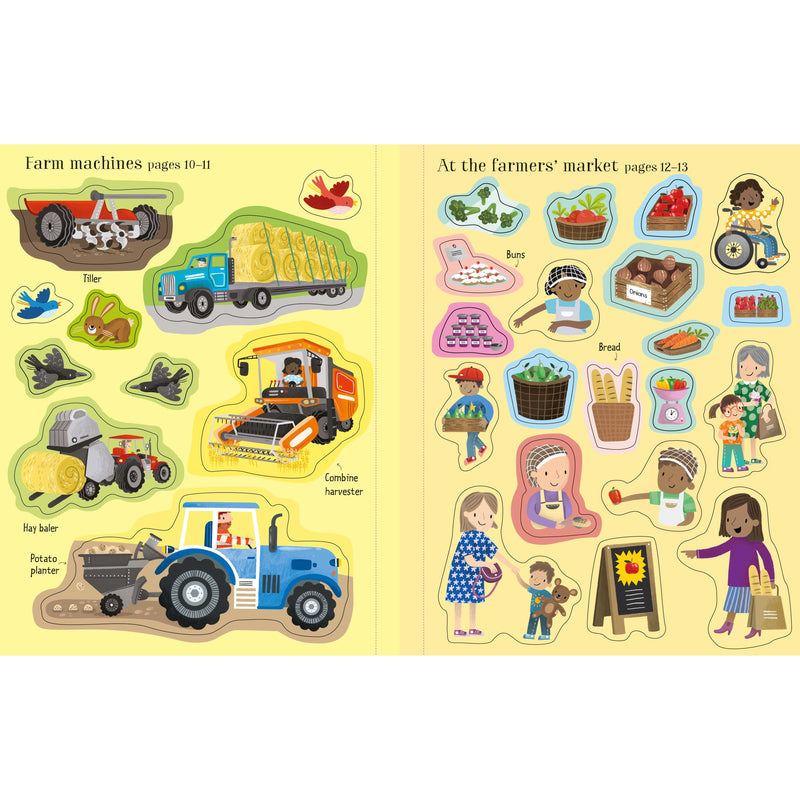 First Sticker Book Farm stickers