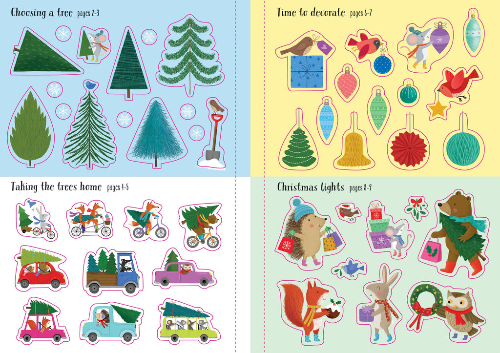 Sparkly Christmas Trees Sticker Book - NSPCC Shop