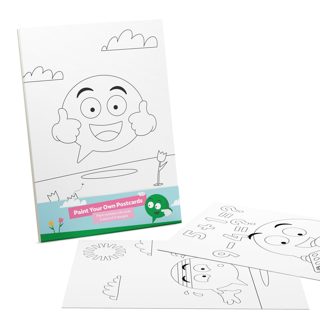 BUDDY paint your own postcard pack (18 cards) | NSPCC Shop.
