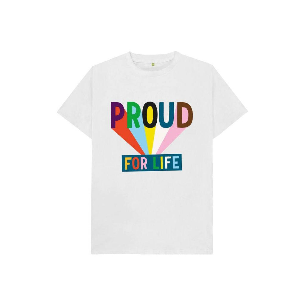 Proud For Life Kids White T-shirt | NSPCC Shop.