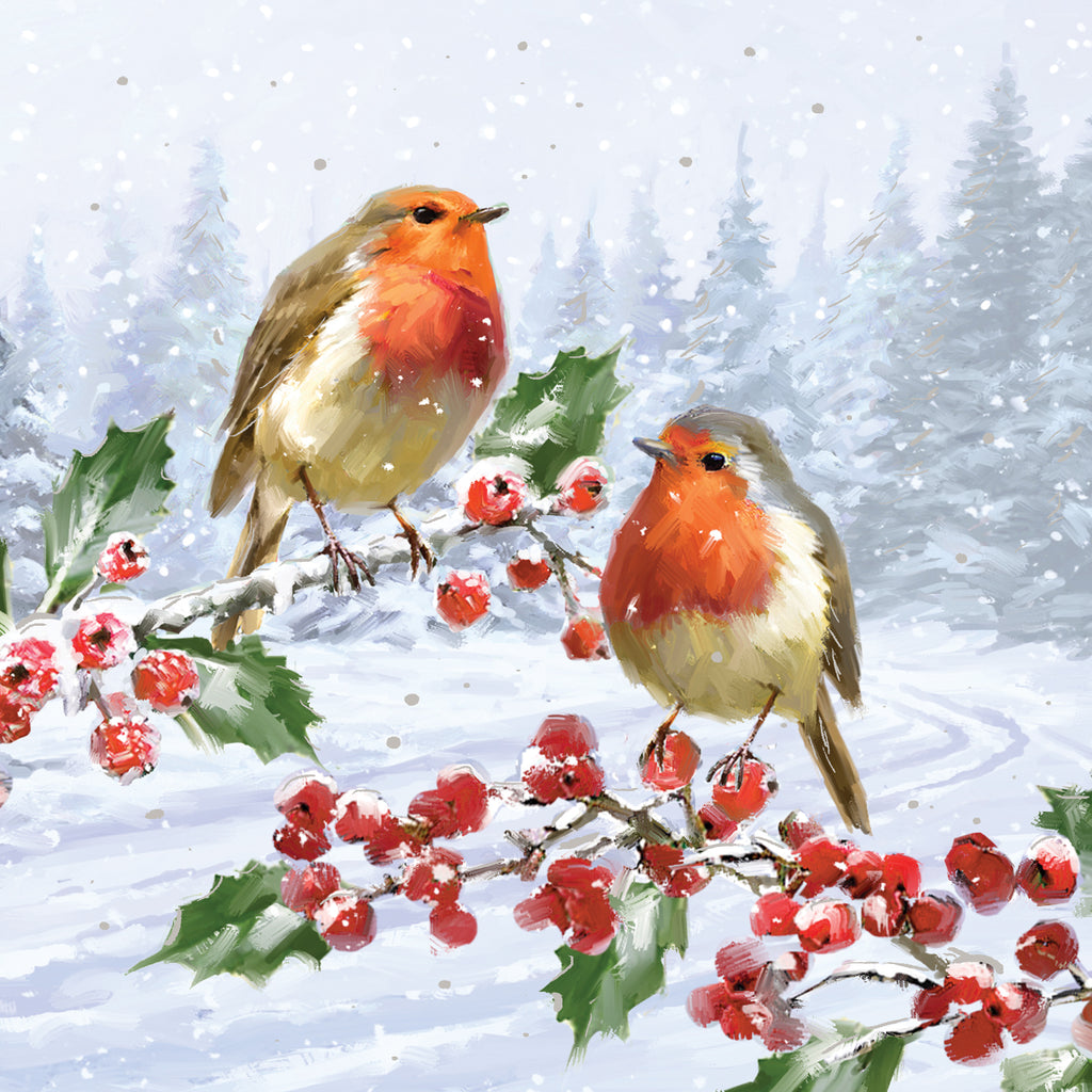 Robins and Berries NSPCC Charity Christmas Cards (pack of 10) - NSPCC Shop