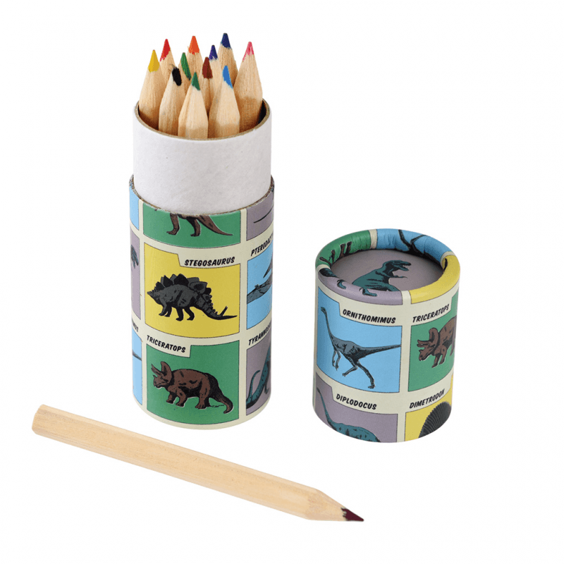 Prehistoric land dinosaur colouring pencils (set of 12) | NSPCC Shop.