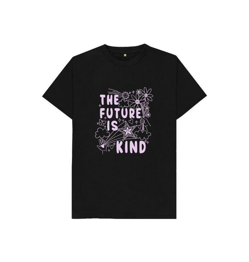 Black The Future Is Kind Kids T-shirt