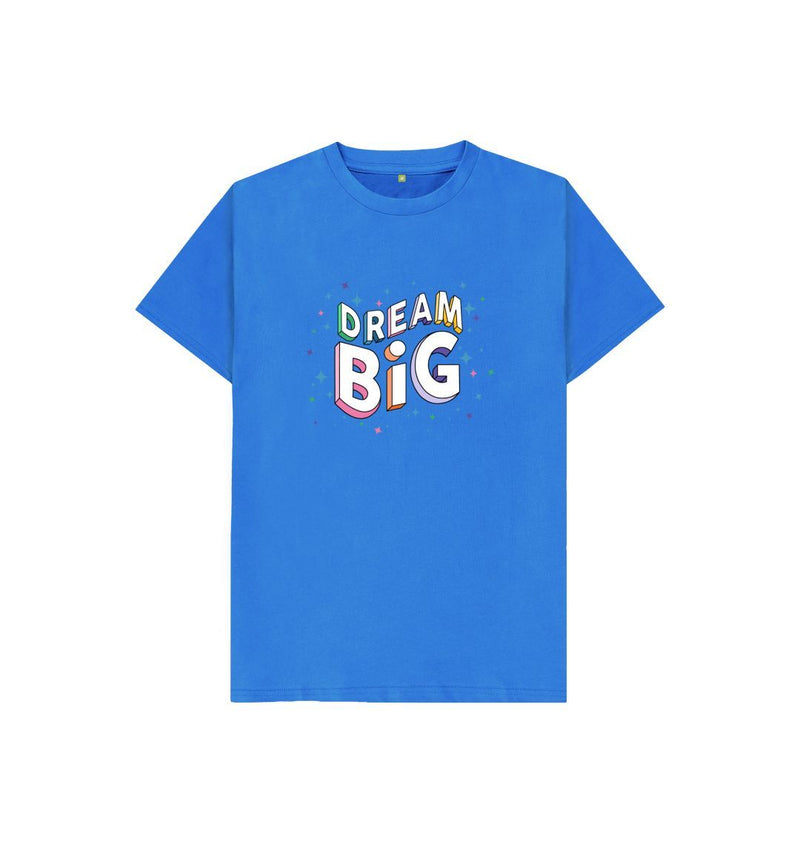 Bright Blue Dream Big Kids T-shirt
