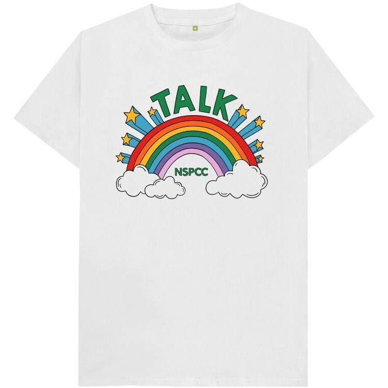 Talk Kids White T-shirt - NSPCC Shop