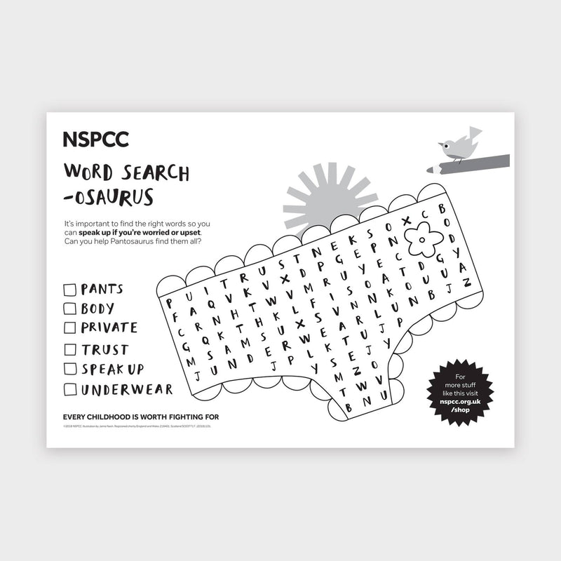 PANTS Activity Sheets! - NSPCC Shop
