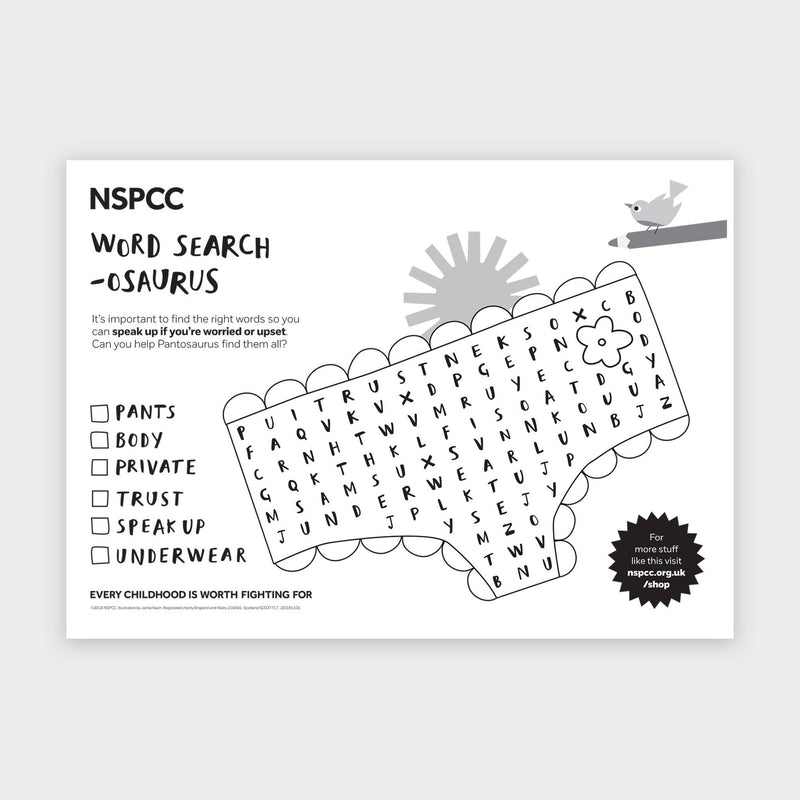 PANTS Activity Sheets PDF Download NSPCC Shop pants-activity-sheets-pdf-download-nspcc-shop