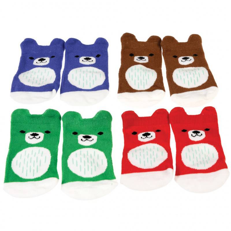 Bear baby socks (four pairs) - NSPCC Shop