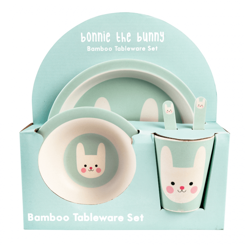 Bonnie the Bunny - bamboo tableware 5 piece set - NSPCC Shop