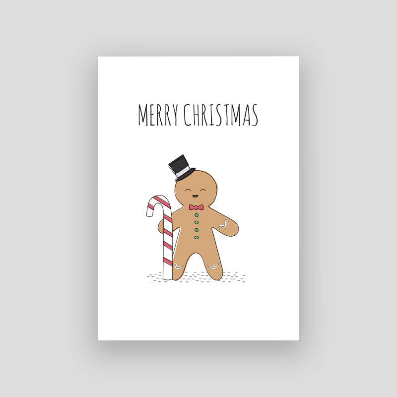 Gingerbread Man Christmas Card - NSPCC Shop