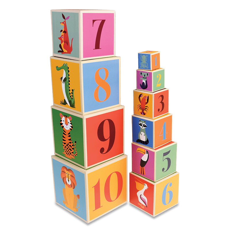 Colourful Creatures stacking blocks - NSPCC Shop