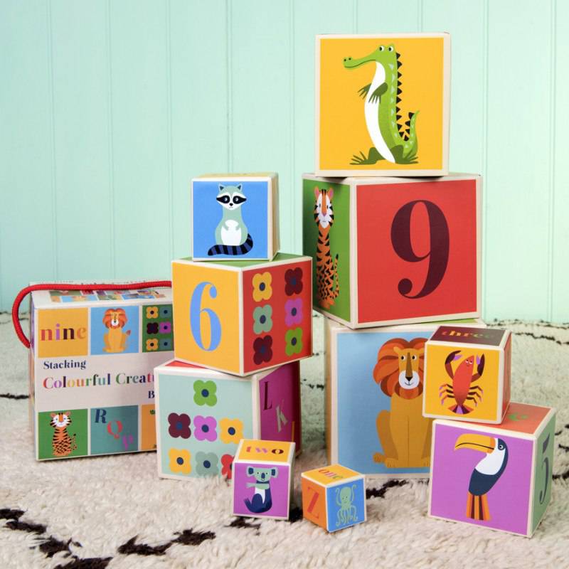 Colourful Creatures stacking blocks - NSPCC Shop