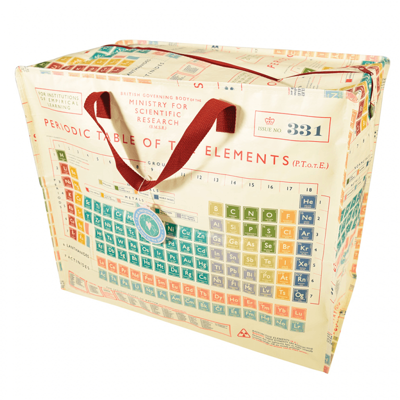 Periodic Table Recycled Plastic Jumbo Storage Bag | NSPCC Shop.
