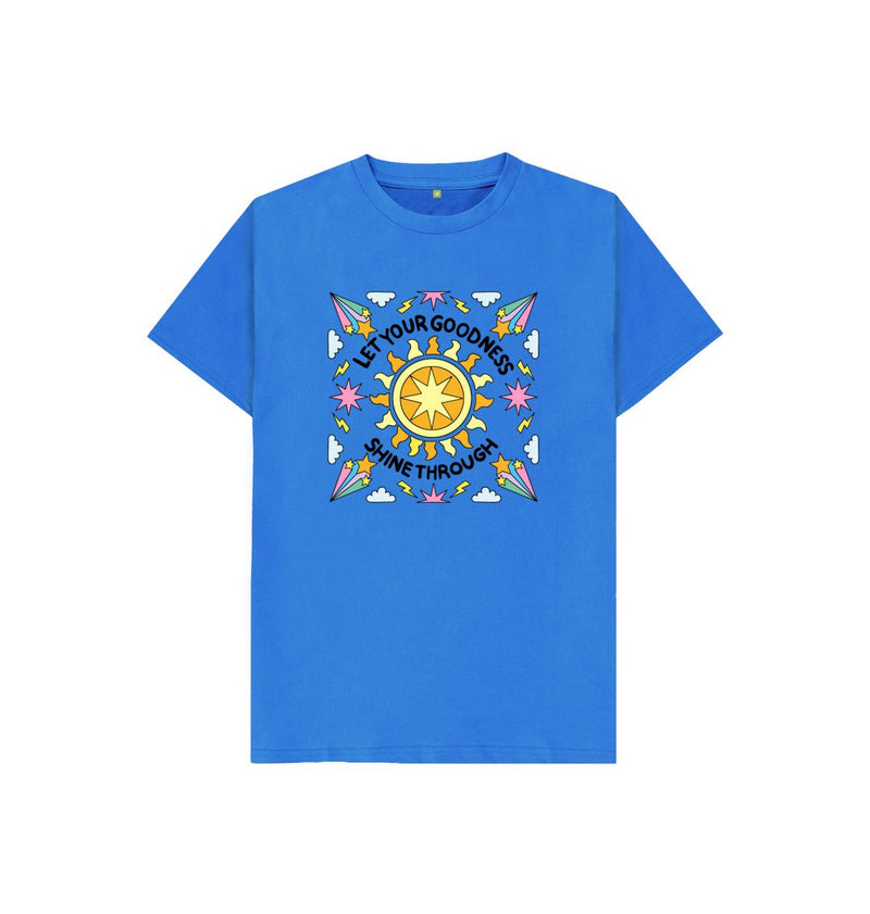 Bright Blue Goodness Shines Through Kids T-shirt