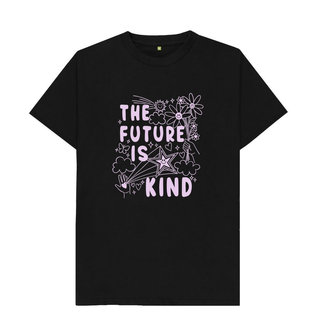 Black The Future Is Kind Unisex T-shirt