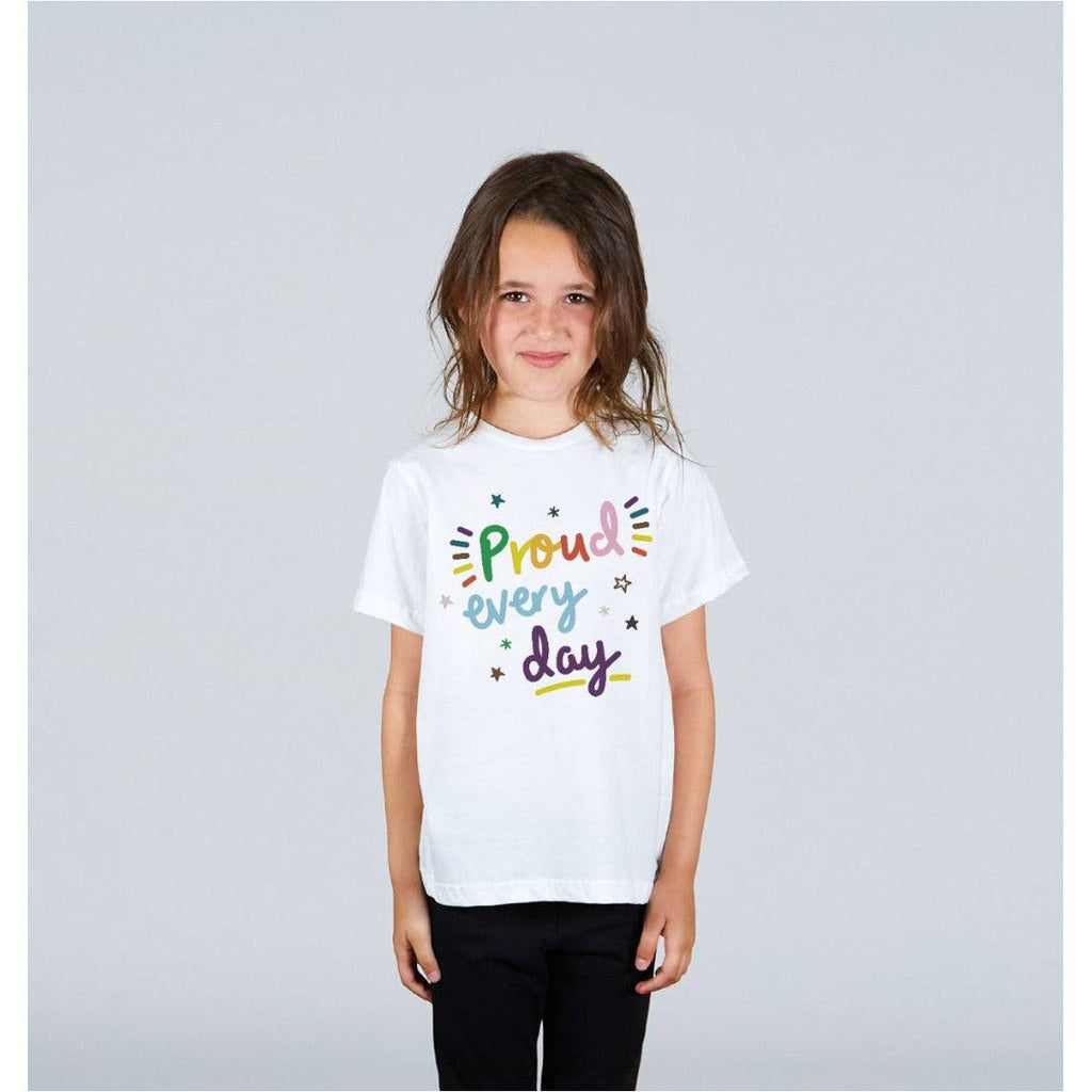 Proud Every Day Light Kids T-shirt | NSPCC Shop.